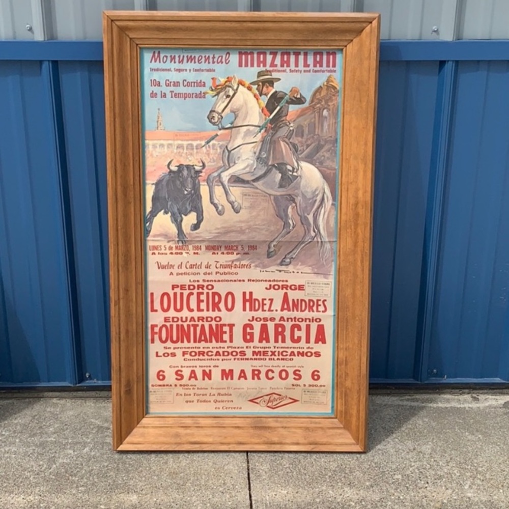Classic Bull Fighting Poster